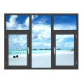 Powder Coated Aluminium Flush Casement Windows With Screen